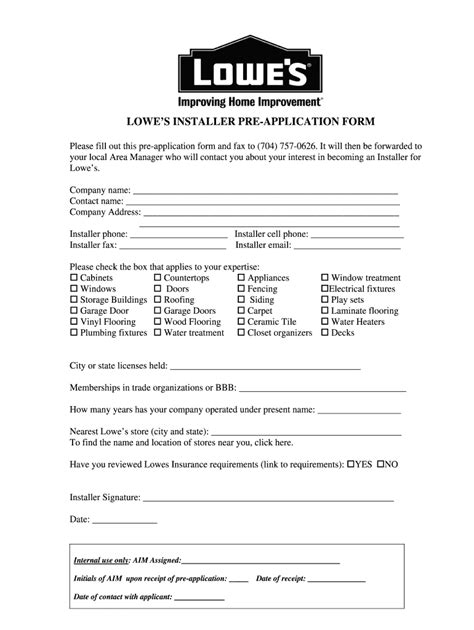 application for lowes employment